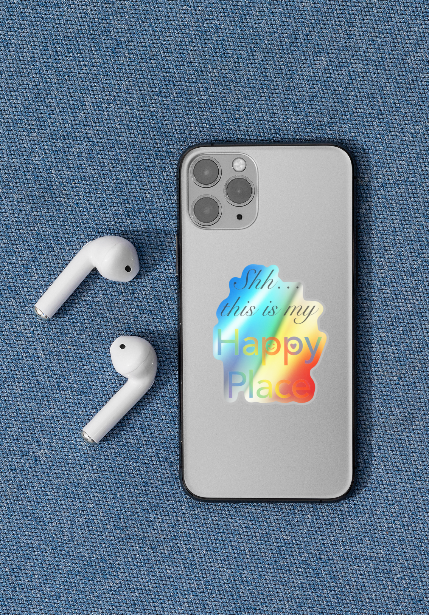 Shh… This is My Happy Place Sticker Sheet, 1pc