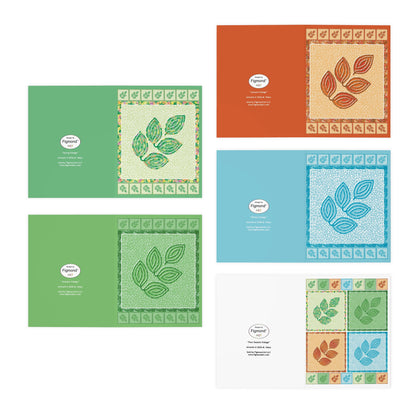 Four Seasons Foliage Greeting Cards, Blank, 5-Pack