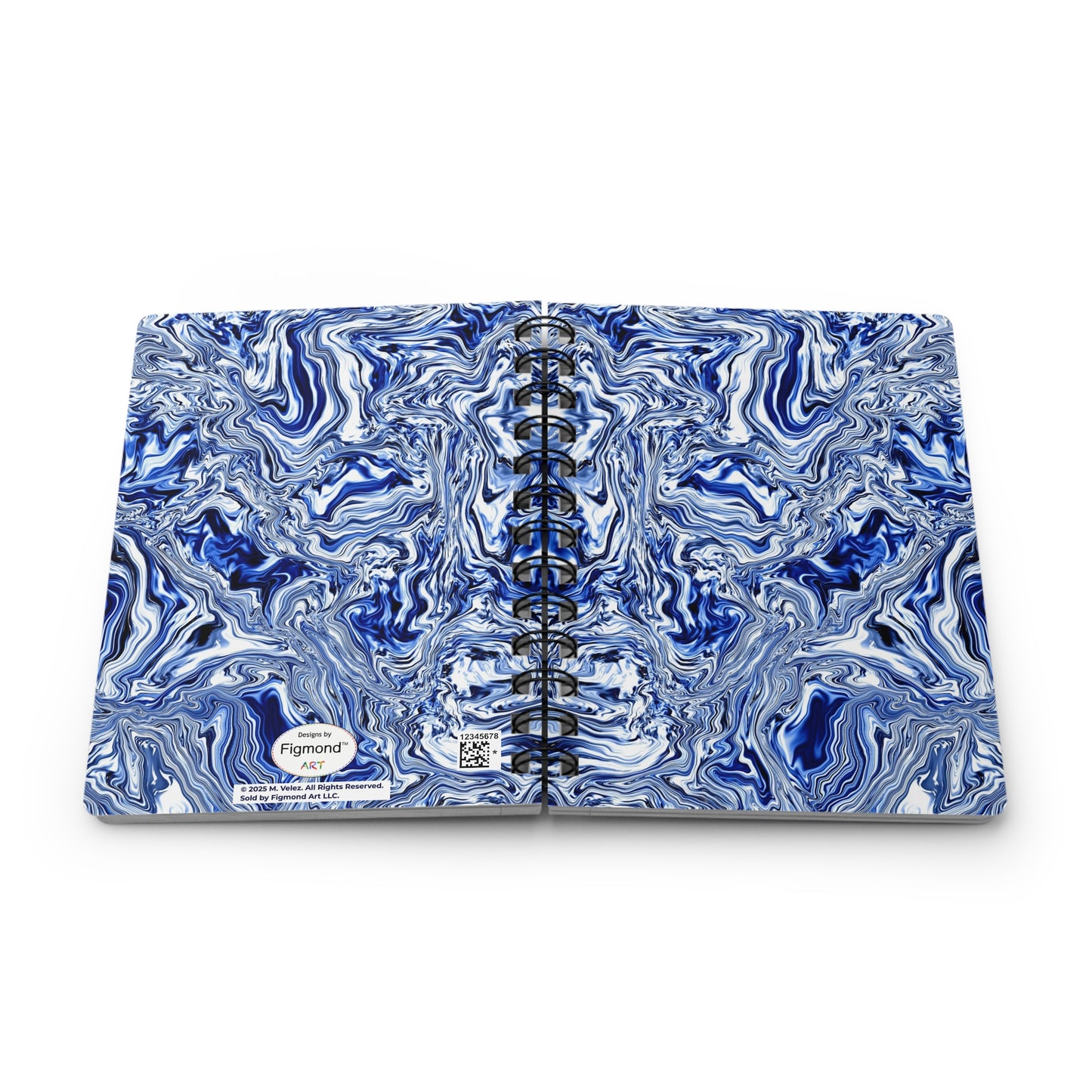 Blue Marble Spiral-Bound Notebook, 5 x 7 Inches