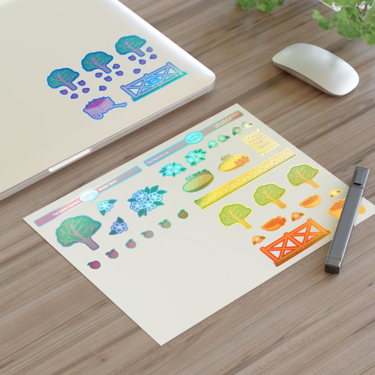 The Apple Orchard Sticker Sheet, 1pc