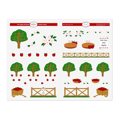 The Apple Orchard Sticker Sheet, 1pc