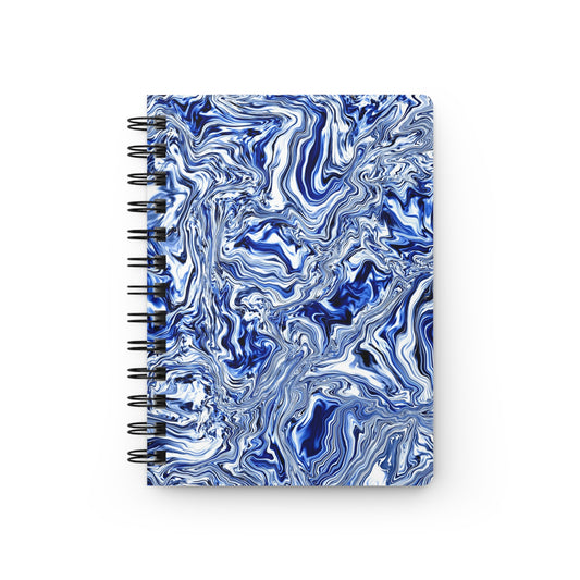 Blue Marble Spiral-Bound Notebook, 5 x 7 Inches