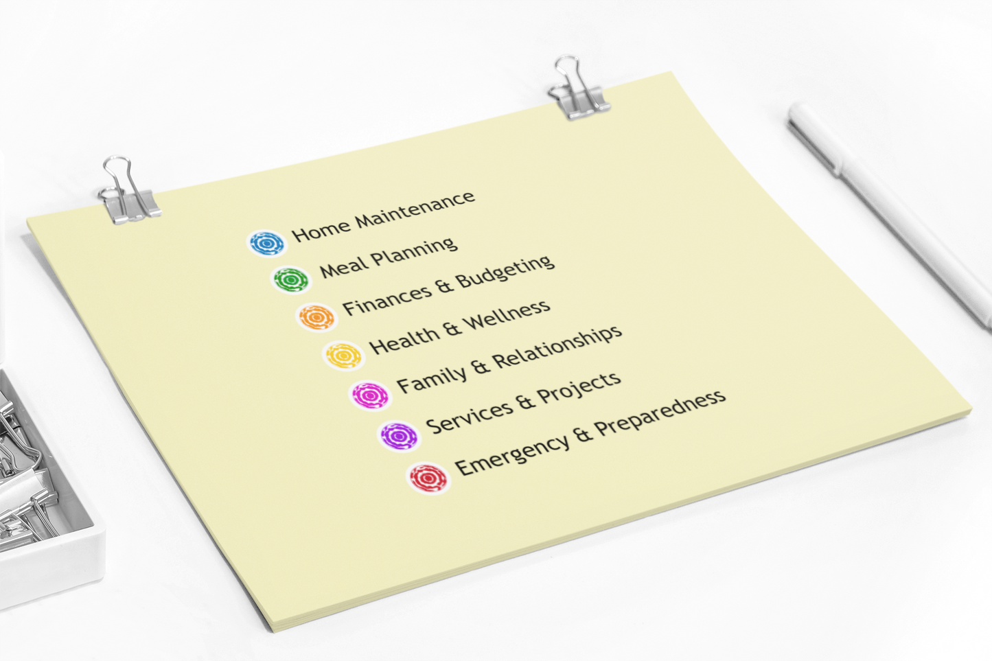 Color Swirl Labels Sticker Sheet Bundle, 5pcs