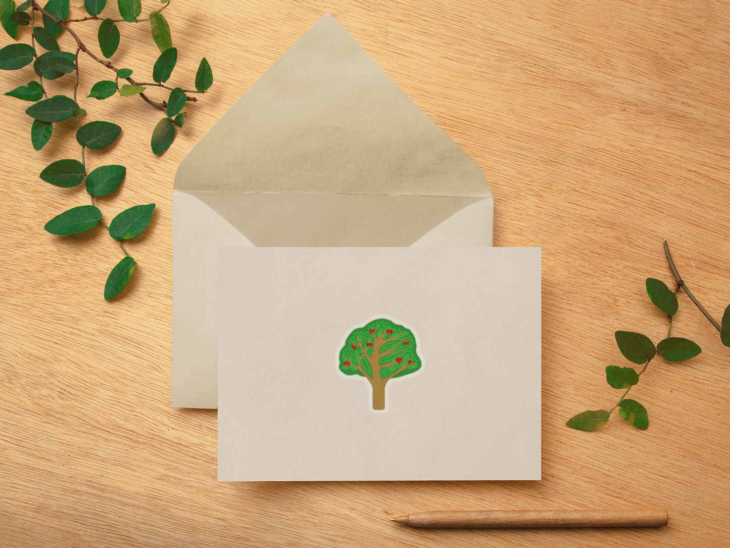 Apple Tree Kiss-Cut Sticker