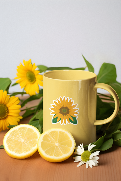 Sunflower Kiss-Cut Sticker