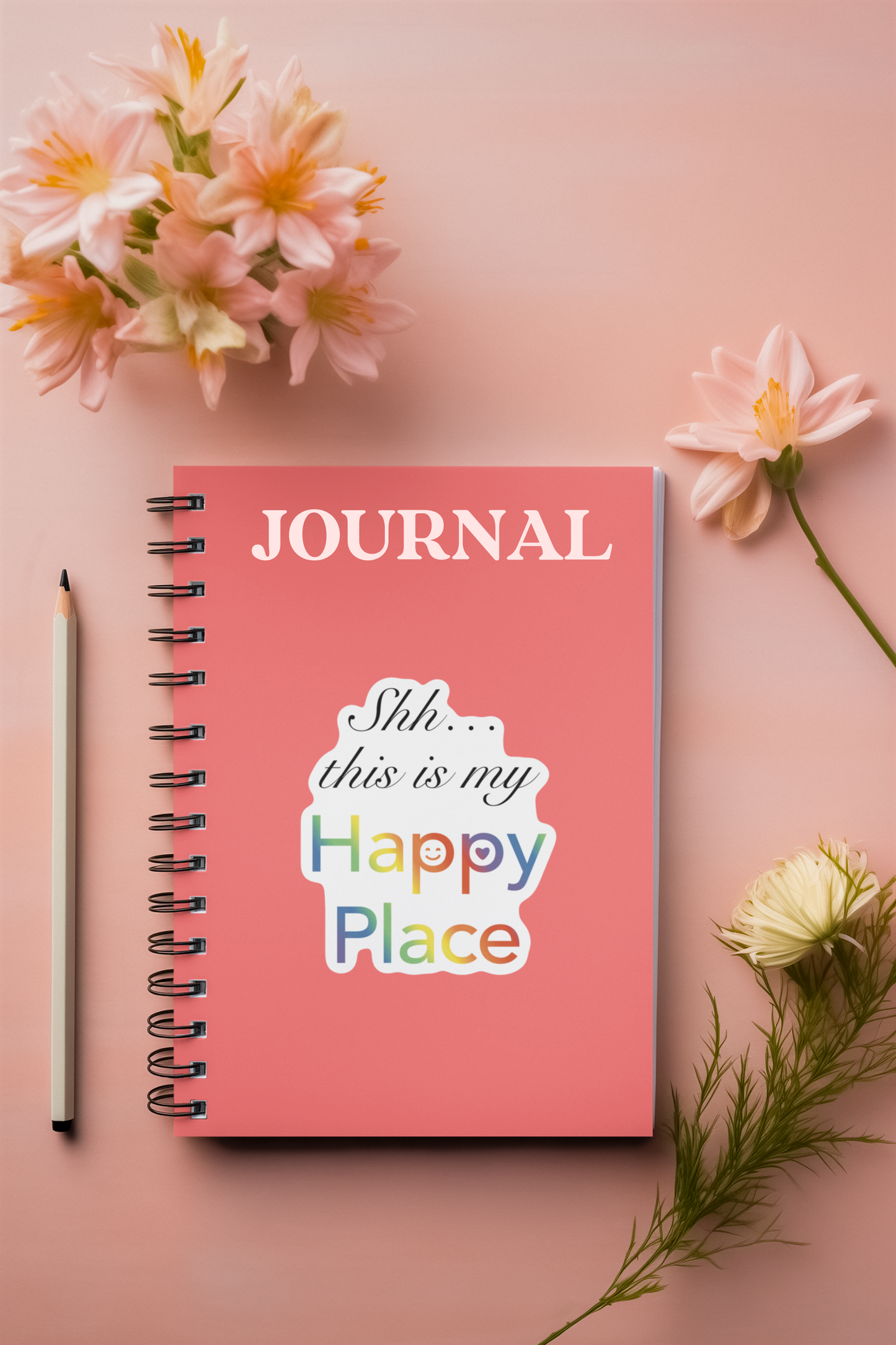 Shh… This is My Happy Place Sticker Sheet, 1pc