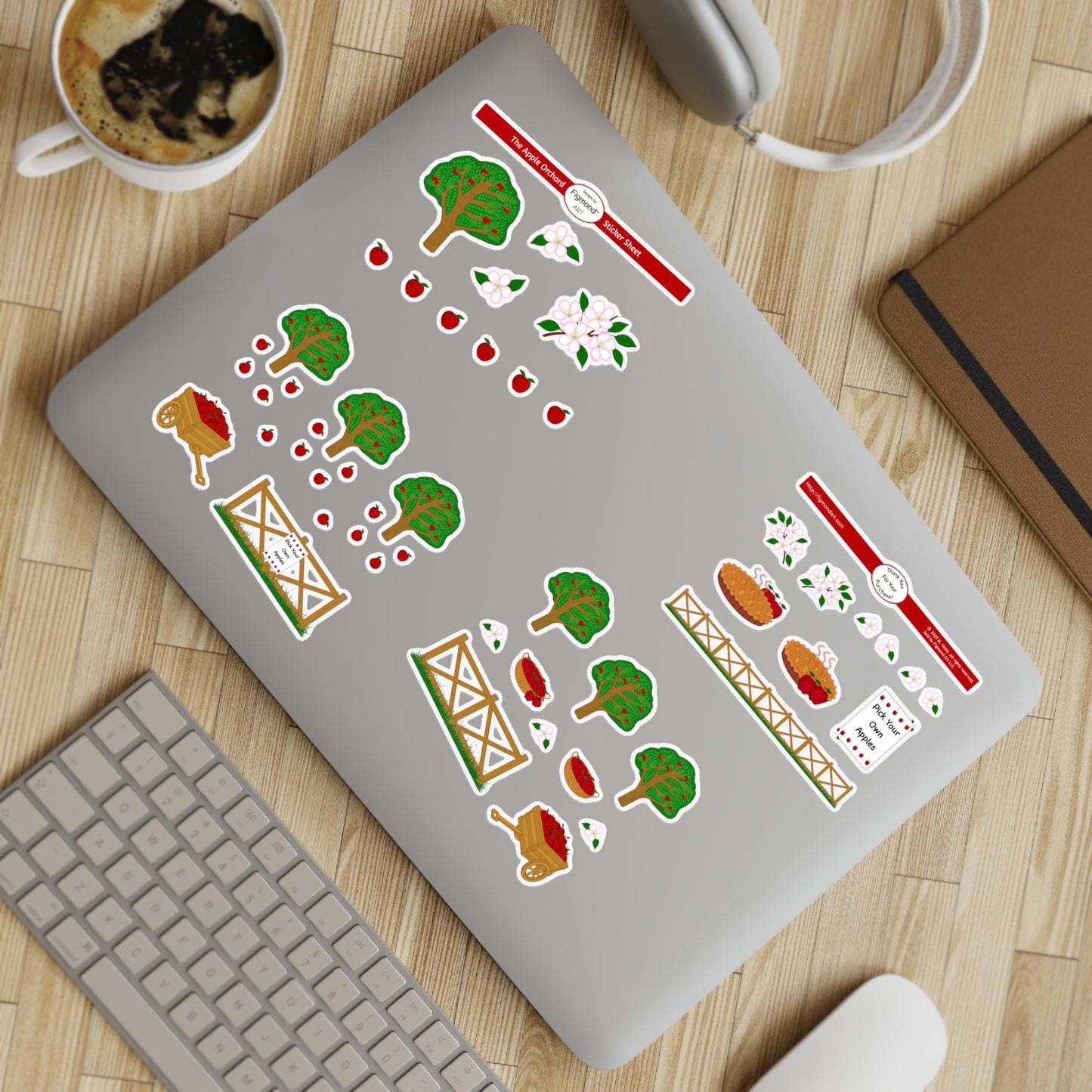 The Apple Orchard Sticker Sheet Bundle, 5pcs
