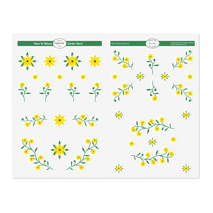 Vines in Bloom Sticker Sheet Bundle, 5pcs