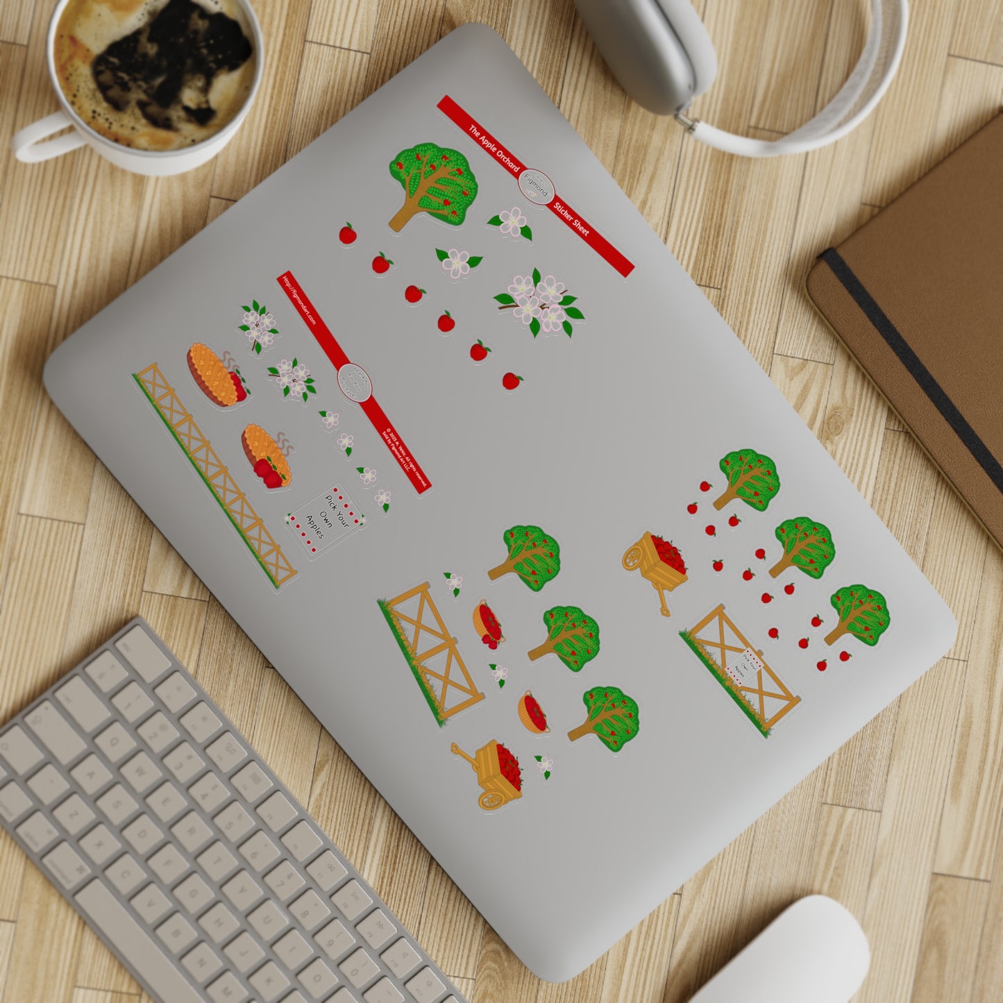 The Apple Orchard Sticker Sheet Bundle, 5pcs