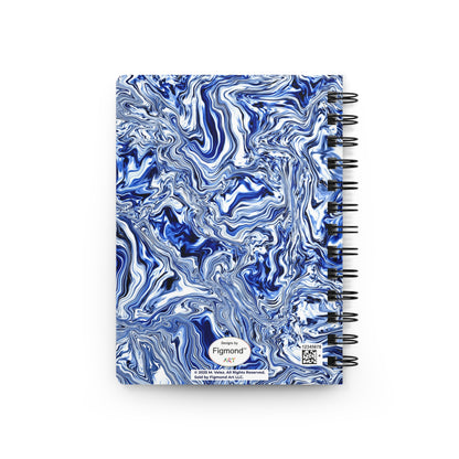 Blue Marble Spiral-Bound Notebook, 5 x 7 Inches