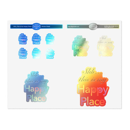 Shh… This is My Happy Place Sticker Sheet, 1pc