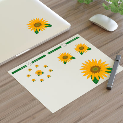 Sunflower Sticker Sheet, 1pc