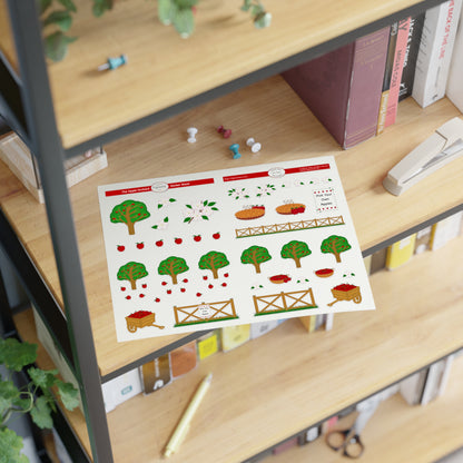 The Apple Orchard Sticker Sheet, 1pc