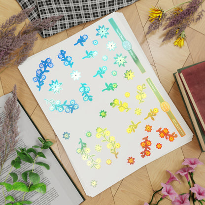 Vines in Bloom Sticker Sheet Bundle, 5pcs