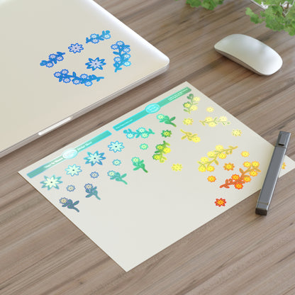 Vines in Bloom Sticker Sheet, 1pc