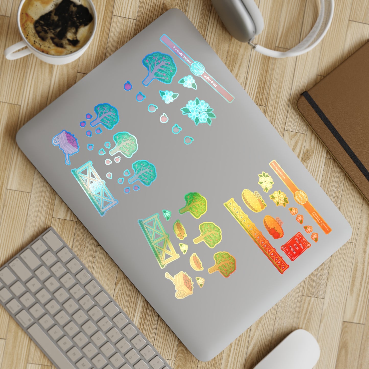The Apple Orchard Sticker Sheet Bundle, 5pcs