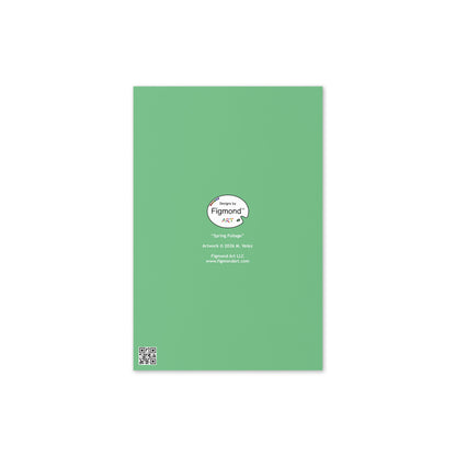 Spring Foliage Greeting Card, Blank, 4x6