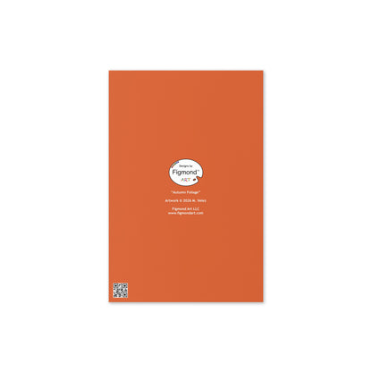 Autumn Foliage Greeting Card, Blank, 4x6