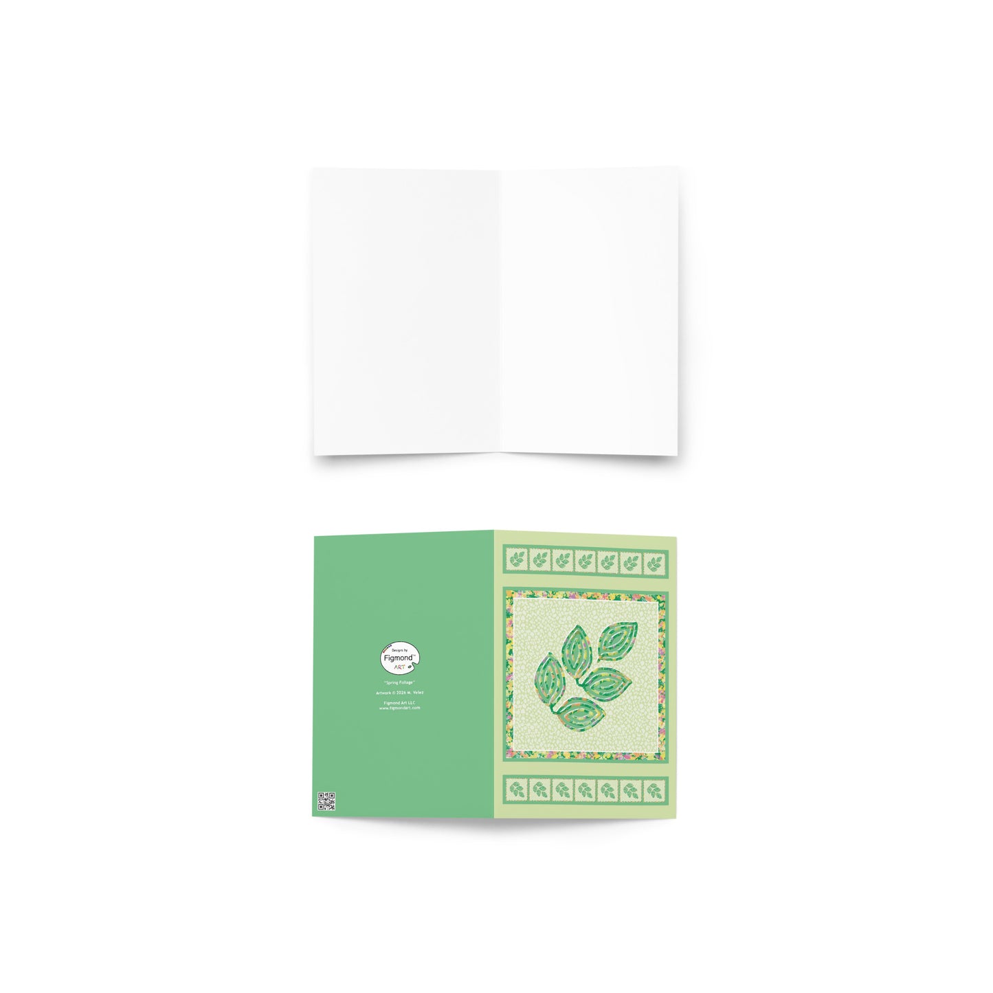 Spring Foliage Greeting Card, Blank, 4x6