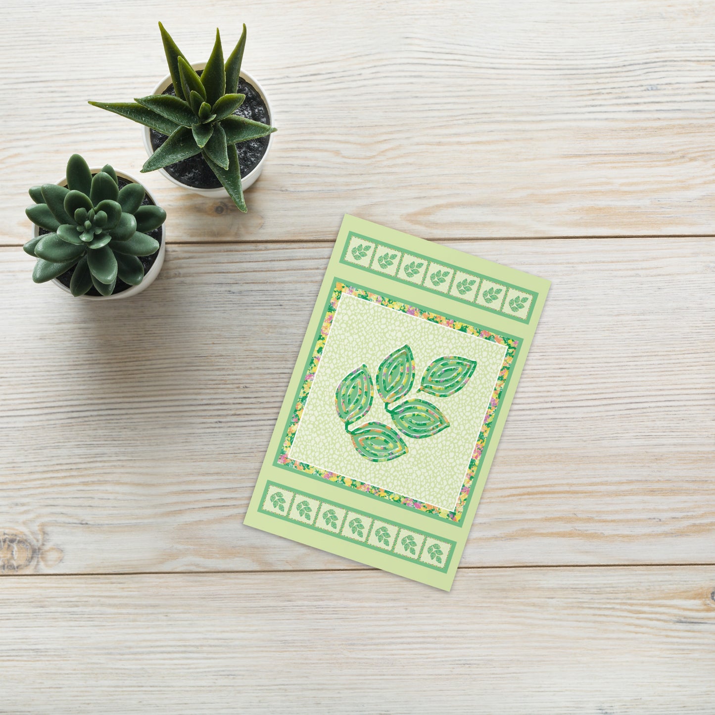 Spring Foliage Greeting Card, Blank, 4x6