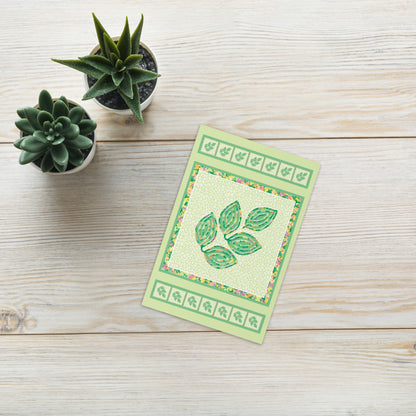 Spring Foliage Greeting Card, Blank, 4x6