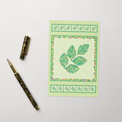 Spring Foliage Greeting Card, Blank, 4x6