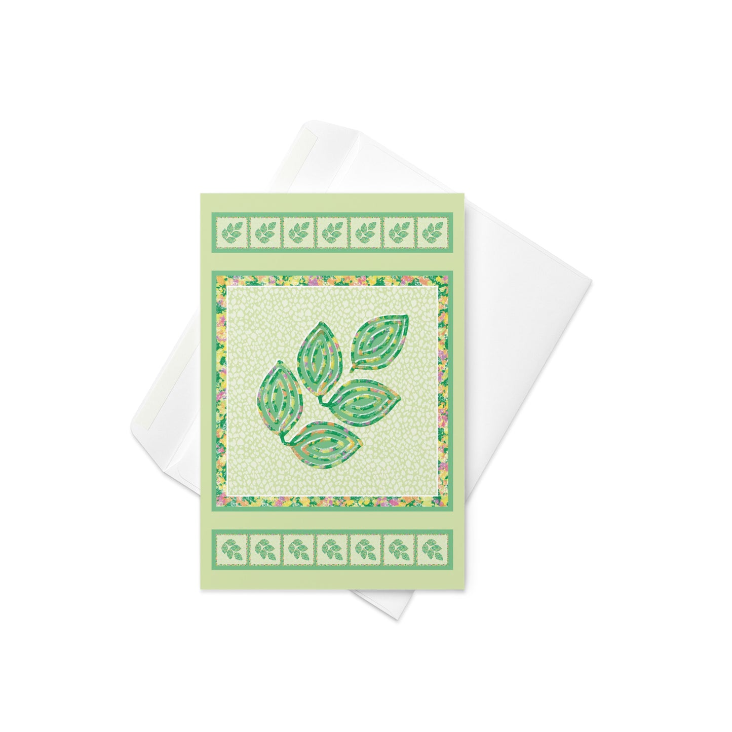 Spring Foliage Greeting Card, Blank, 4x6