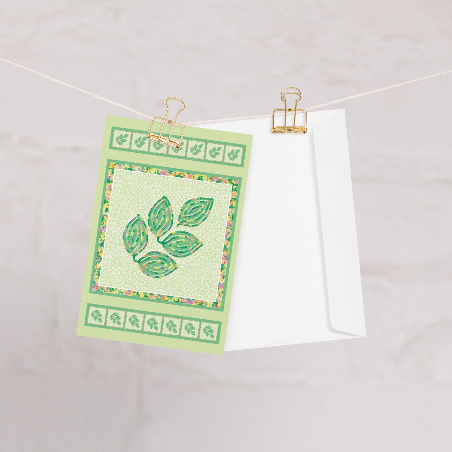 Spring Foliage Greeting Card, Blank, 4x6