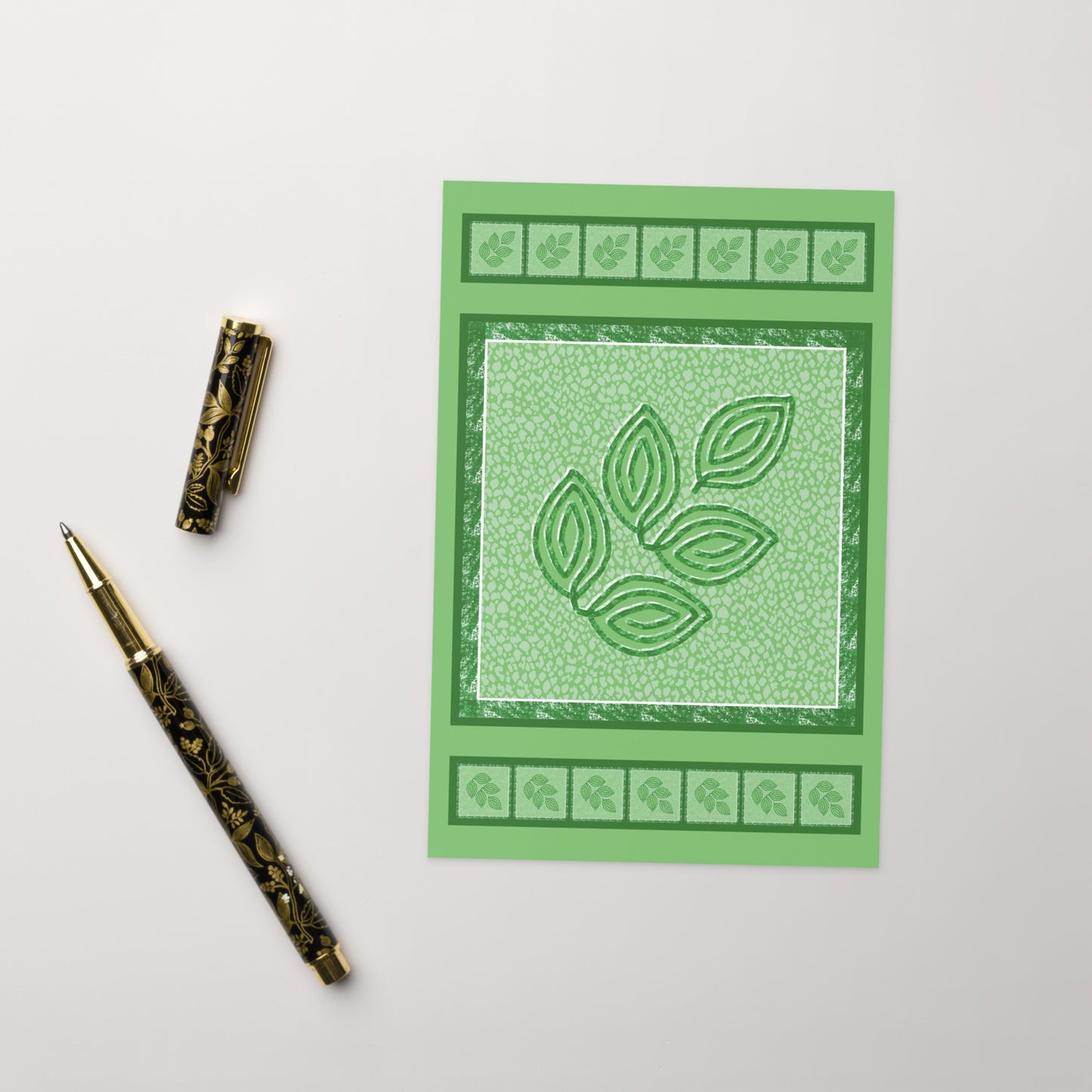 Summer Foliage Greeting Card, Blank, 4x6
