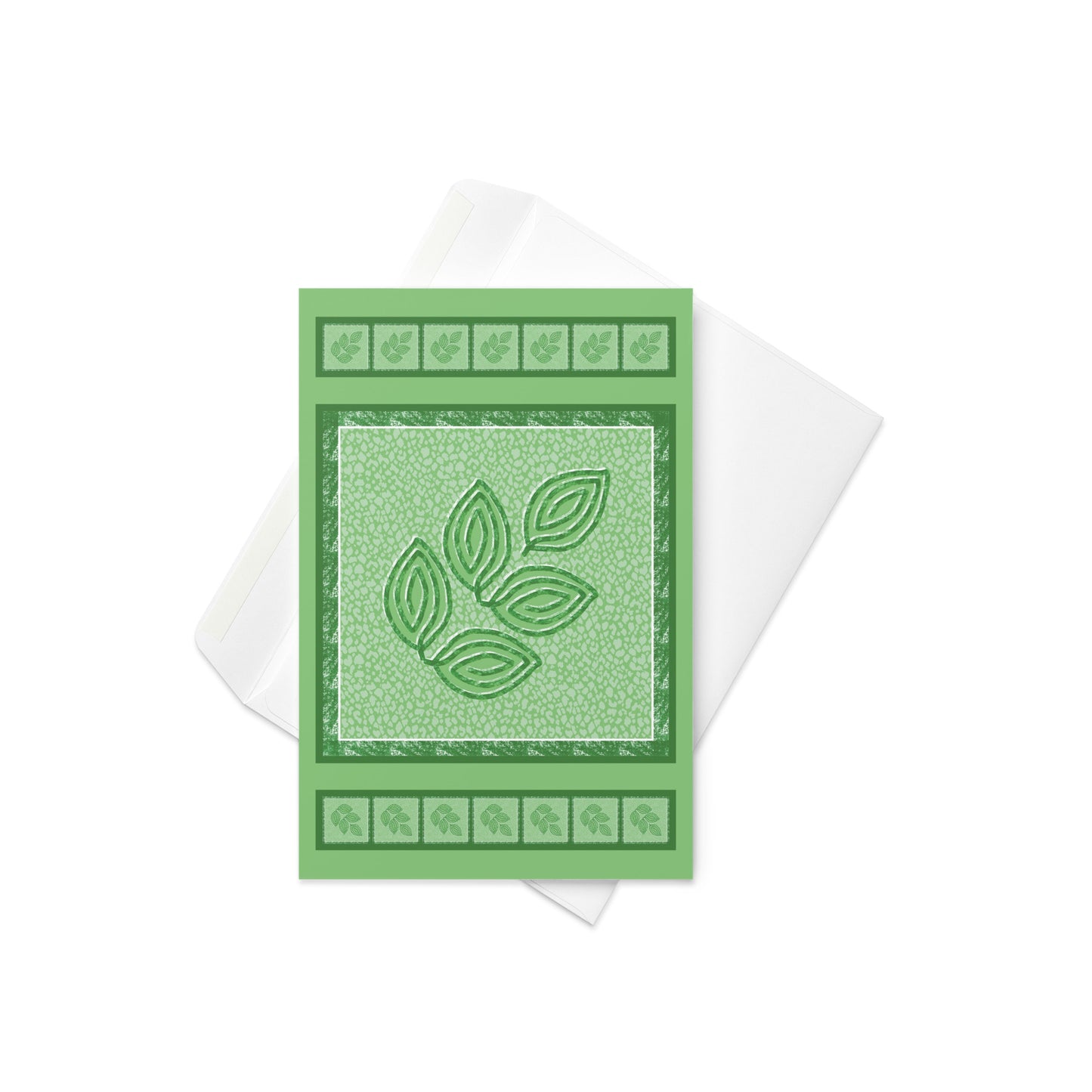 Summer Foliage Greeting Card, Blank, 4x6