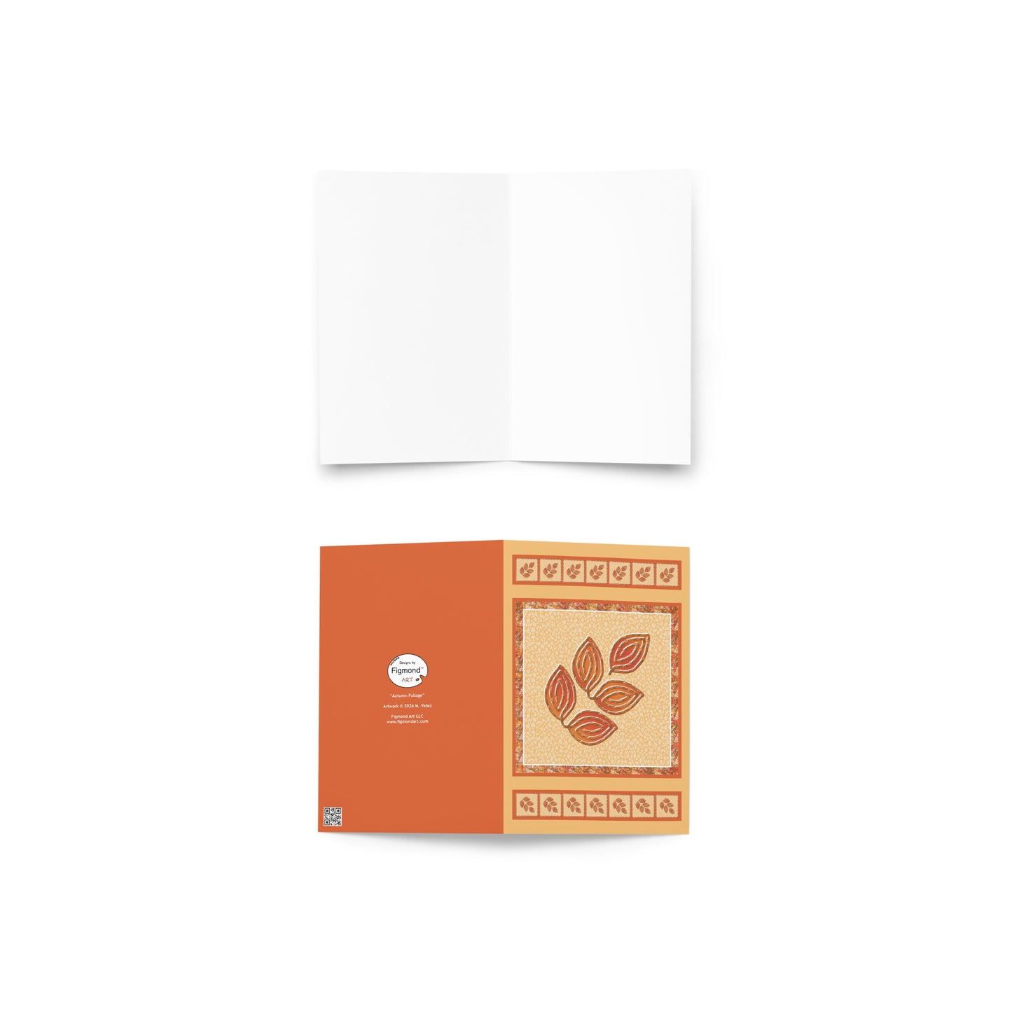 Autumn Foliage Greeting Card, Blank, 4x6