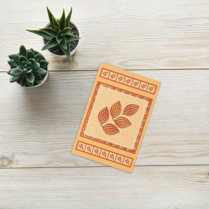 Autumn Foliage Greeting Card, Blank, 4x6