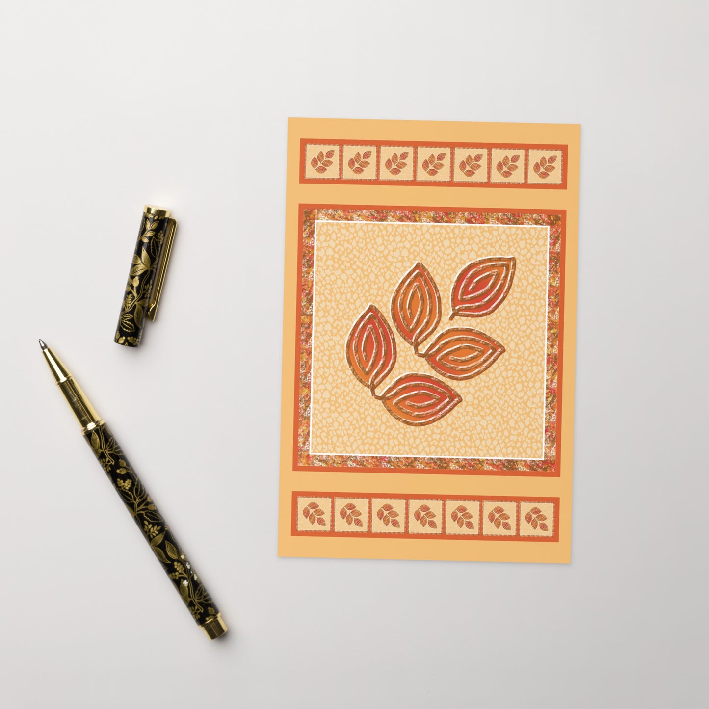 Autumn Foliage Greeting Card, Blank, 4x6
