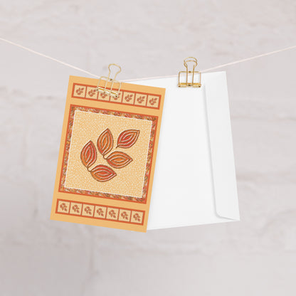 Autumn Foliage Greeting Card, Blank, 4x6