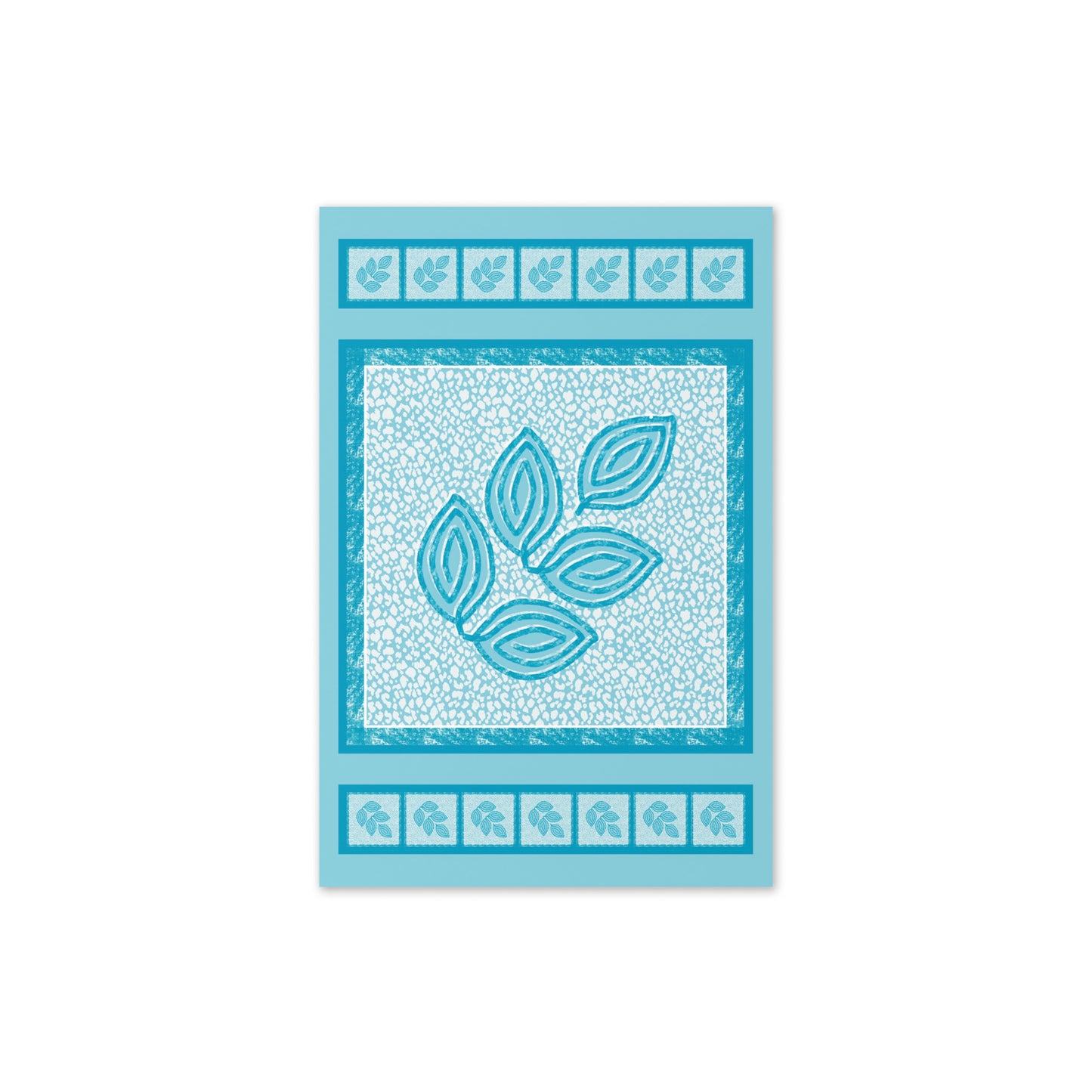 Winter Foliage Greeting Card, Blank Inside, 4x6