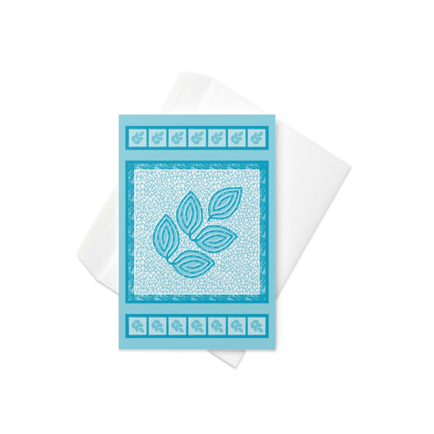 Winter Foliage Greeting Card, Blank Inside, 4x6