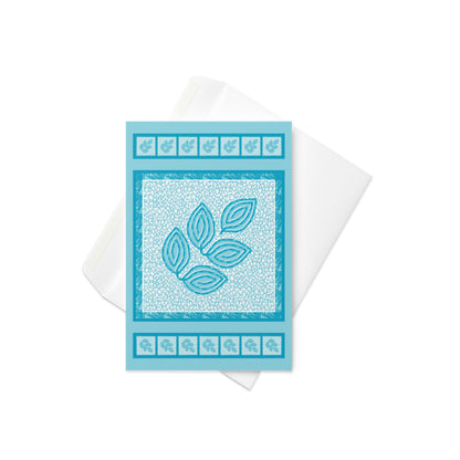 Winter Foliage Greeting Card, Blank Inside, 4x6