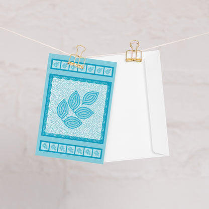 Winter Foliage Greeting Card, Blank Inside, 4x6