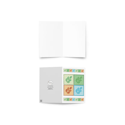 Four Seasons Foliage Greeting Card, Blank, 4x6