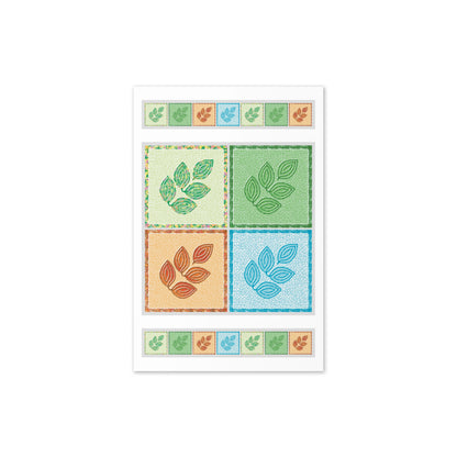 Four Seasons Foliage Greeting Card, Blank, 4x6