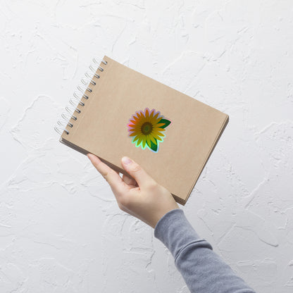 Sunflower Kiss-Cut Holographic Sticker