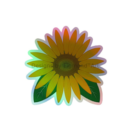 Sunflower Kiss-Cut Holographic Sticker