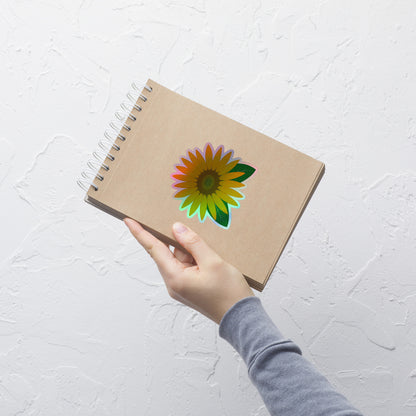 Sunflower Kiss-Cut Holographic Sticker