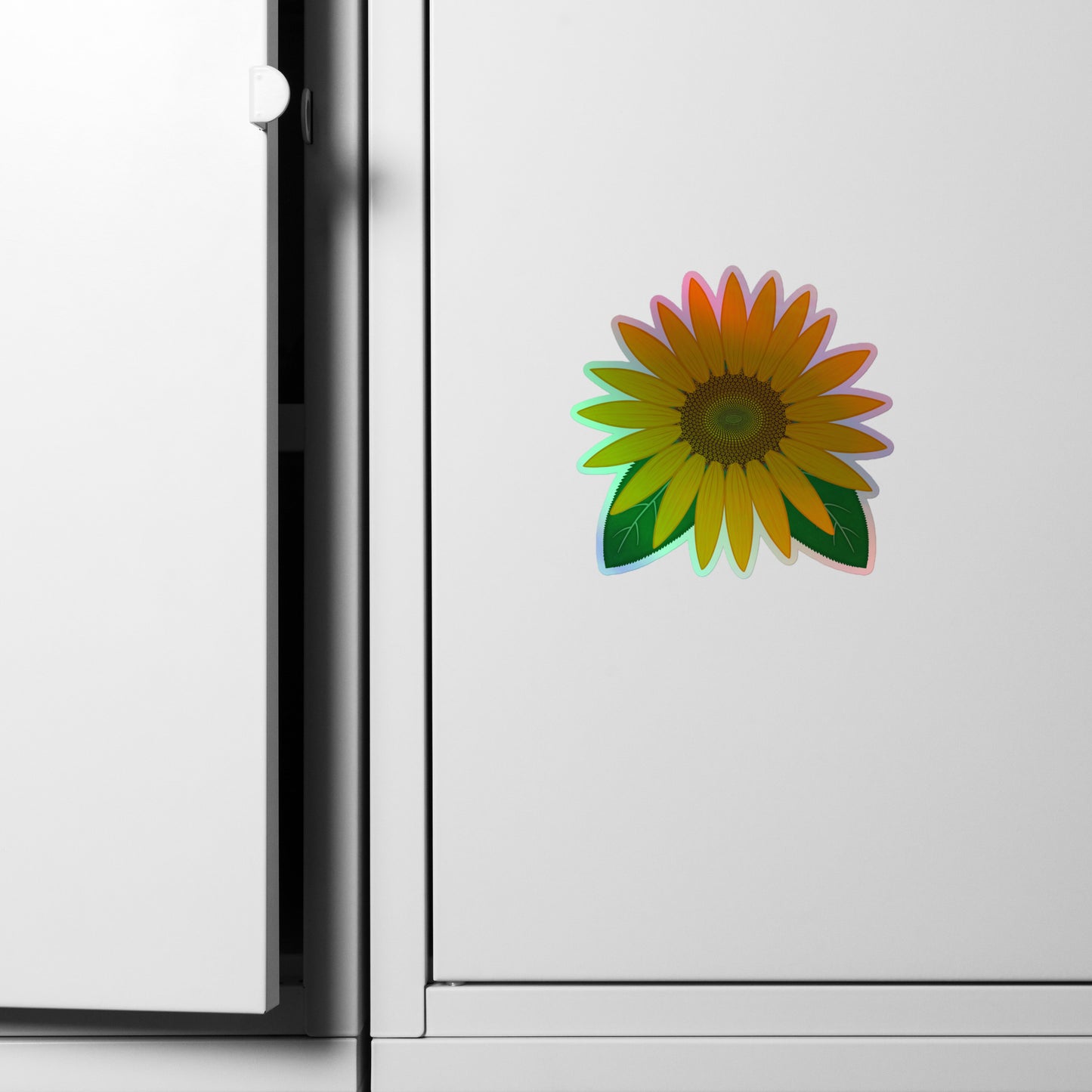 Sunflower Kiss-Cut Holographic Sticker