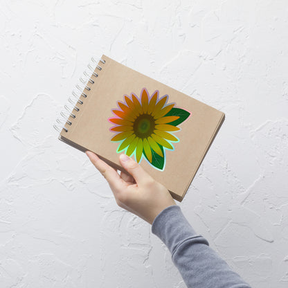 Sunflower Kiss-Cut Holographic Sticker