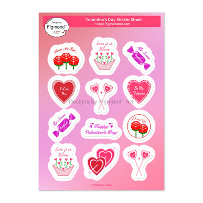 Valentine’s Day Sticker Sheet