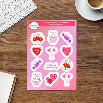 Valentine’s Day Sticker Sheet