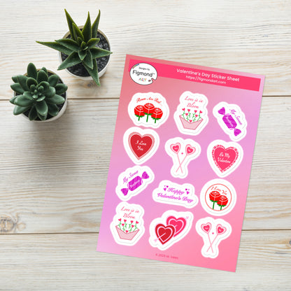 Valentine’s Day Sticker Sheet
