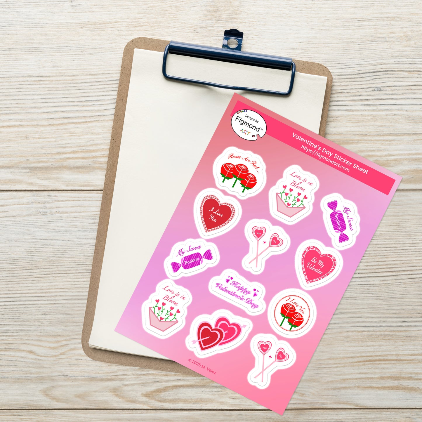 Valentine’s Day Sticker Sheet