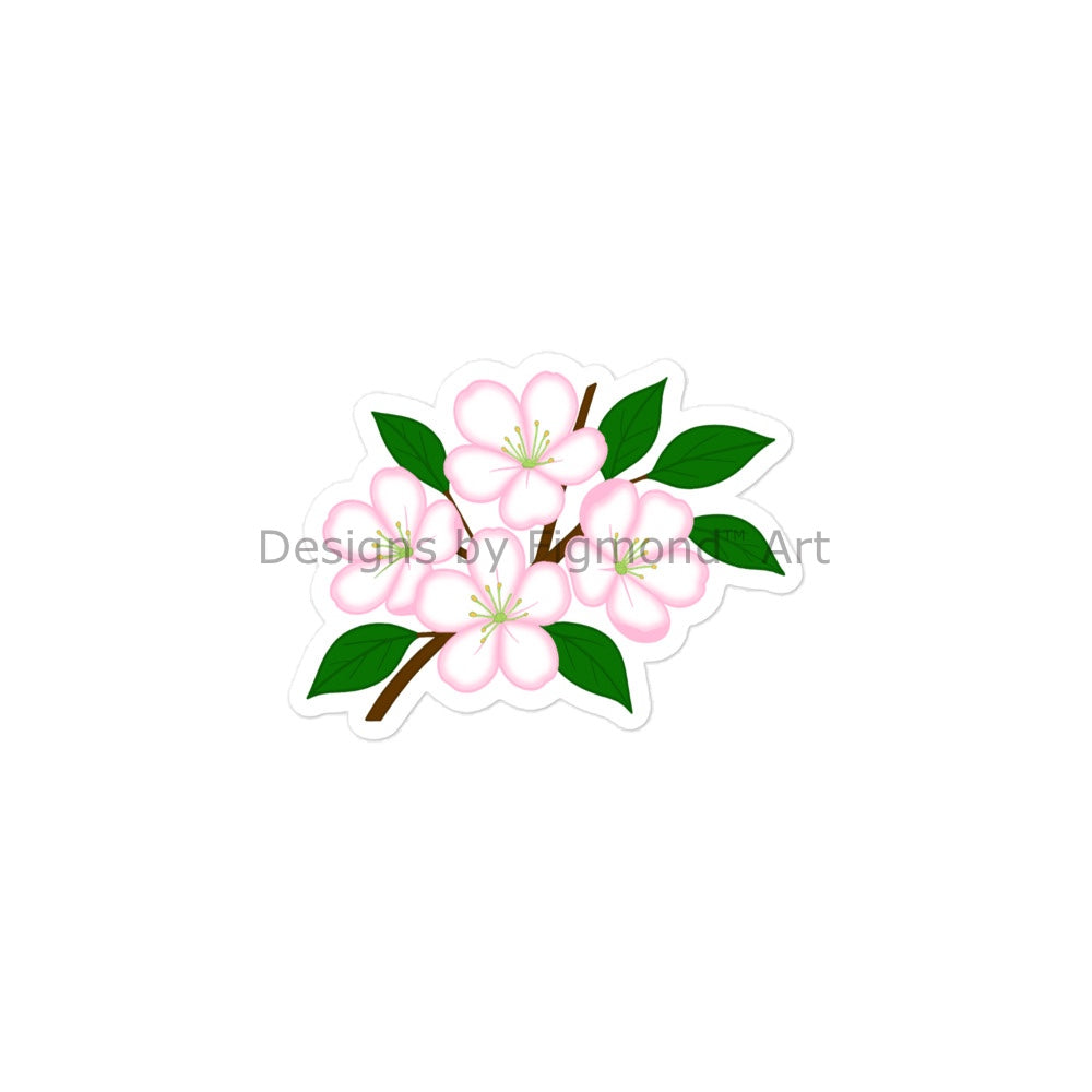 Apple Blooms Kiss-Cut Sticker